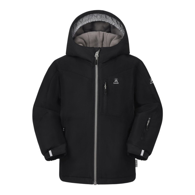 Kamik Niko Winter Jacket (windproof and waterproof, reflective) black boys